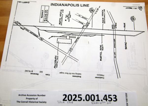 Track diagram, Indianapolis Line, date?