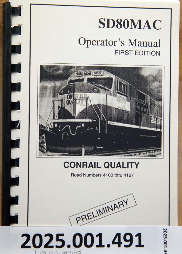 SD80MAC Operating Manual, 1st edition, 1996-01-01