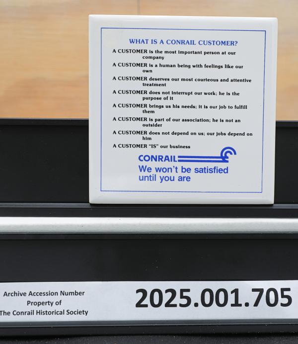 Drink Coaster -- What Is a Conrail Customer