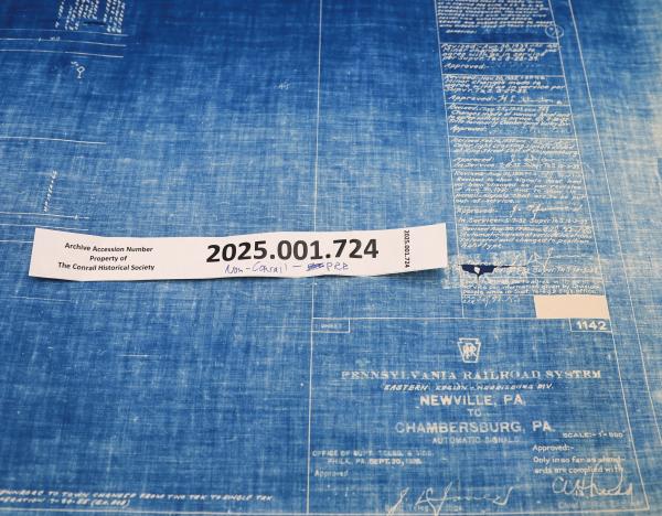Non-Conrail Automatic Signals Track Chart 1142, PRR Cumberland Valley Branch