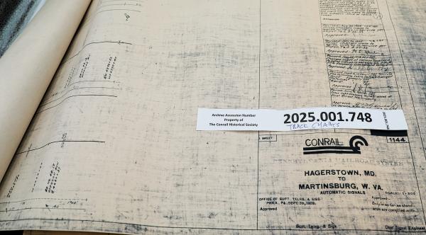 Automatic Signals Track Chart 1144, Cumberland Valley Branch