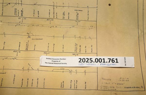 Non-Conrail Track Chart, Cumberland Valley Branch, Penn Central