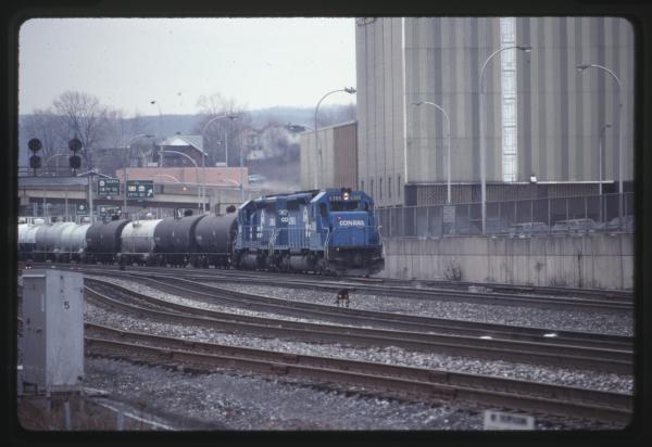 Photo of Conrail SD40-2s in 6364 and 6388 Downtown Altoona PA