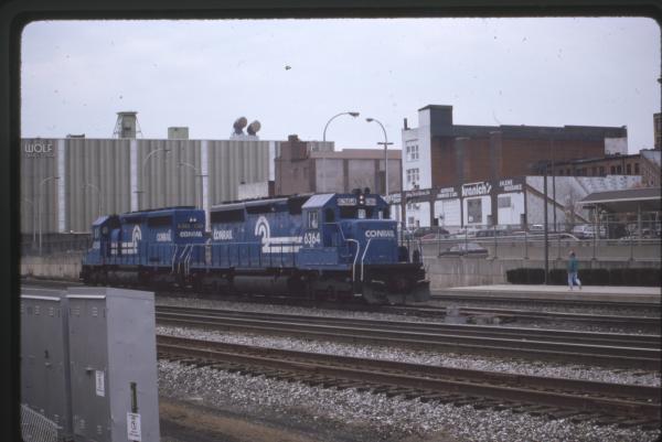Photo of Conrail SD40-2s in 6364 and 6388 Downtown Altoona PA