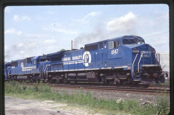 Photo of Conrail C40-8W 6147 and SD50 6763