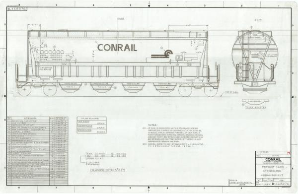 Paint and Stencil Diagram for Flexi-Flo Covered Hoppers