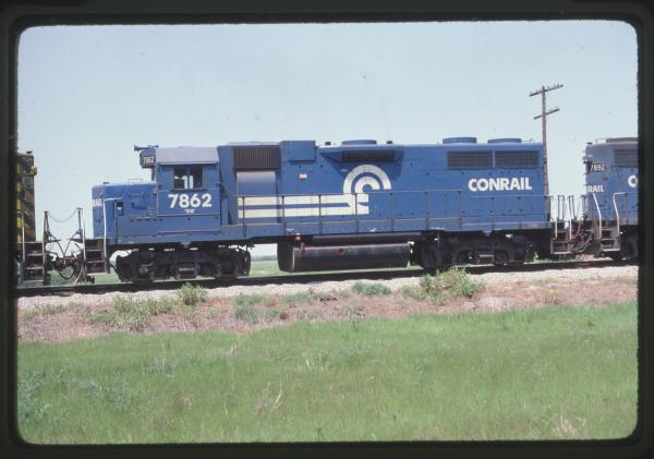 Photo of EMD GP38 7862 in Corbin, KS on 5/1984