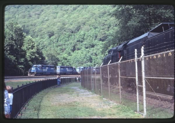 Photo of EMD SD40-2 6485 in Altoona, PA on 7/15/1981
