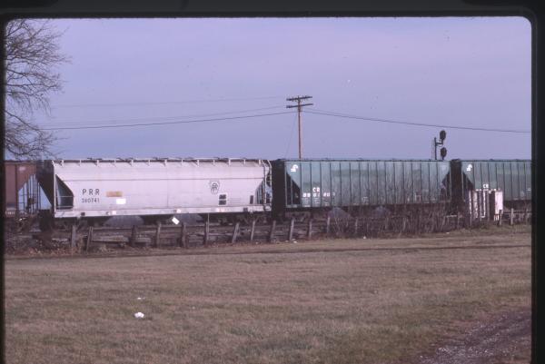 Photo of 3-bay Covered Hoppers 260741, 890120 in Walbridge, OH on 12/16/1984