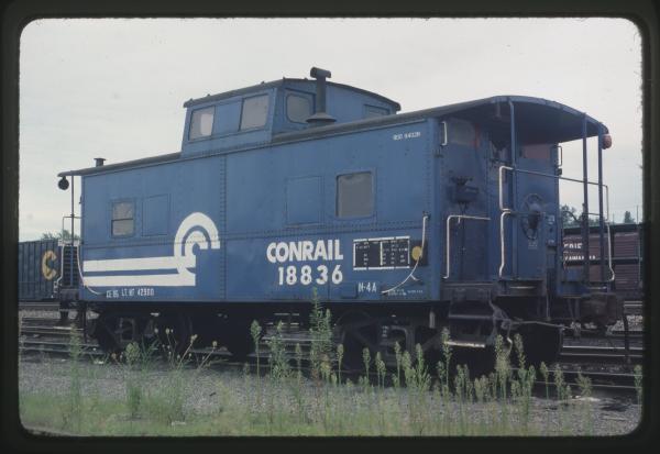 Photo of N4A Class Caboose 18836 in Niles, OH on 8/17/1980