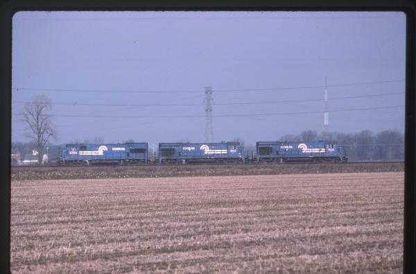 Photo of GE U23B 2795, 1947, 1920 in Walbridge, OH on 12/19/1984