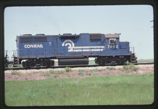 Photo of EMD GP38 7892 in Corbin, KS on 5/1984