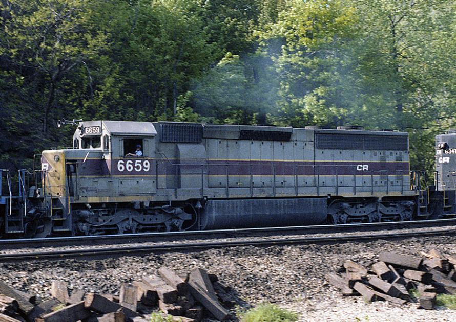 CR 6659 Horseshoe Curve, PA 5/27/1978 | The Conrail Archive