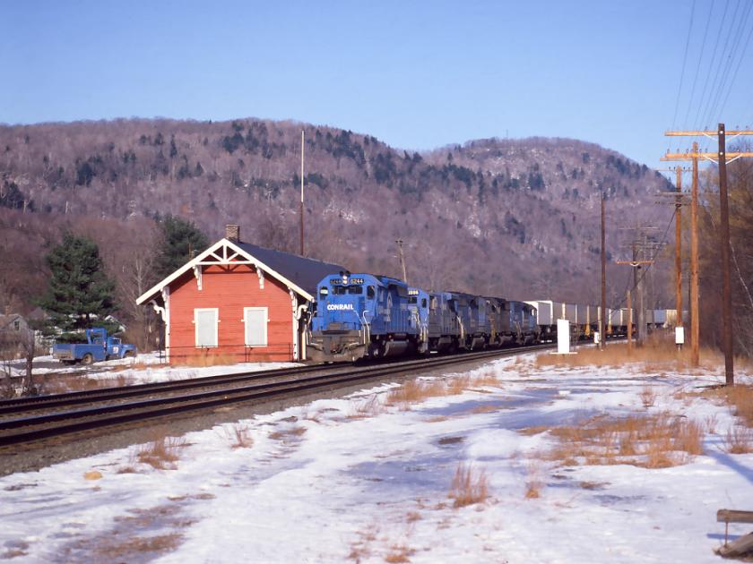CR 6244 at Chester, MA. on 2/5/83. | The Conrail Archive