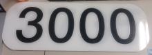 GP40 3000 Numberboard (White)