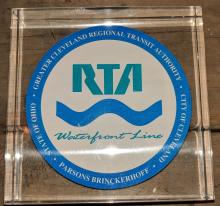 Cleveland RTA logo in acrylic