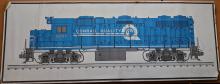 Print of GP38-2 #8141 in Conrail Quality paint scheme