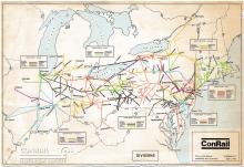 Conrail Divisions Map April 1 1976