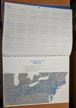 1978 Conrail Wall Calendar