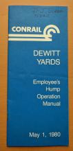 Dewitt Yards Employee's Hump Operation Manual - May 1 1980