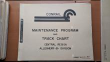 Maintenance Program and Track Chart: Central Region, Allegheny B Division, Correct to 1-1-77 Book of Drawings