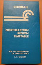 Conrail Northeastern Region Employee Timetable, 1999-01-15, No. ??