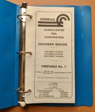 Conrail Southern Region Employee Timetable, 1976-11-14, No. 1