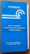 Conrail New Jersey Commuter Region Timetable, 1981-10-25, No. 1