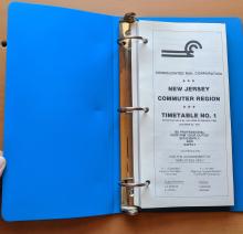 Conrail New Jersey Commuter Region Timetable, 1981-10-25, No. 1