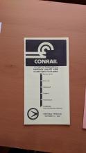 Conrail and NJDOT Schedule - Pascack Valley Line - 1976-10-31