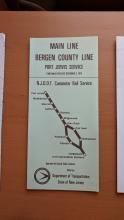 Conrail and NJDOT Schedule - Main Line, Bergen County Line - 1979-12-03