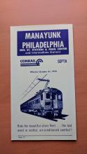 Conrail and SEPTA Schedule - Manayunk and Philadelphia - 1976-10-30