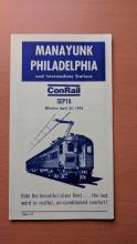 Conrail and SEPTA Schedule - Manayunk and Philadelphia - 1976-04-25