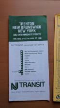 NJ Transit Schedule - Northeast Corridor - 1980-04-27