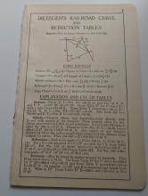 Dietzgen's Railroad Curve and Reduction Tables