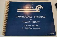 Maintenance Program and Track Chart, Central Region, Allegheny Division, 1987