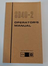 EMD SD40-2 Operators Manual, labeled CR 6483-6524 1979 Delivery Order No 786193 42 Locos