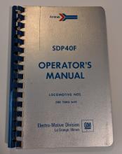 EMD Amtrak SDP40F Operator's Manual Locomotive Nos. 580 thru 649