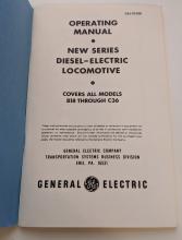 GE New Series Diesel Electric Locomotive Operating Manual GEJ-5729B