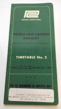 Peoria & Eastern Employee Timetable, 1970-01-01, No. 2
