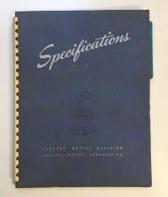 Locomotive Specifications Booklet: EMD E7A