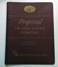 Alco proposal for Diesel Electric Locomotives: 1600 HP Road Switching Locomotives for the Erie Railroad Company