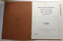 Locomotive Specifications Booklet: EMD GP20 Specification 8044 Sept 16 1960