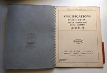 Locomotive Specifications Booklet: EMD F7B Marked 800-806 and 8003