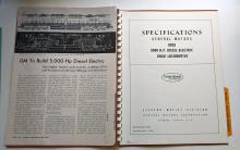 Locomotive Specifications Booklet: EMD DD35 Specification 8049 June 1 1963