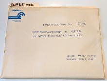 Specification No 1596 - Remanufacturing of GP35 to GP35 Modified Locomotive
