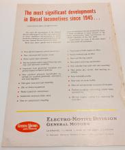 EMD 567D Line Locomotive Sales Brochure