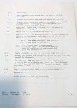 Specification No 1595 Remanufacture (In-house) SW7, SW8, SW9, NW2. Issued December 14, 1979. Revised January 18, 1980