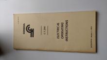 C.T. 290 R6 8-76 Electrical Operating Instructions Effective January 1, 1973