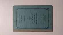 New York Air Brake Co Instruction Pamphlet No. 5041-1. August 1944. Types A, B and C Automatic Slack Adjusters.